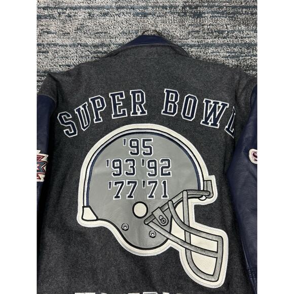 Dallas Cowboys Súper Bowl Champions Varsity Jacket Size L NFL - Picture 12 of 16